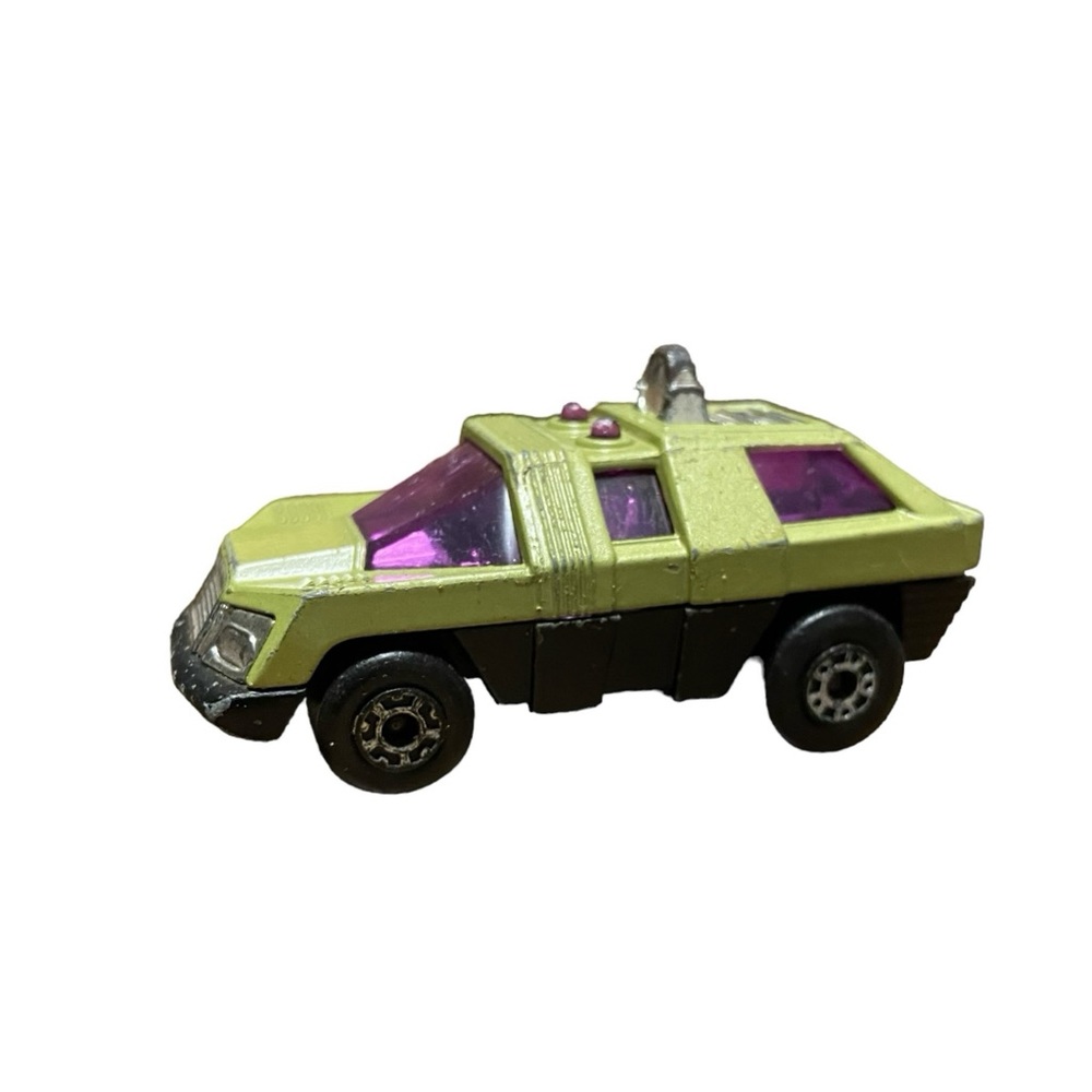 Vtg Matchbox 1975 Plante Scout #59 Lesney Superfast Car Avacado Purple Windows